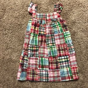 Madras patchwork dress 3T